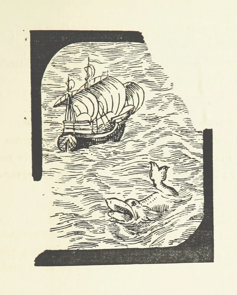 An illustration from Real Sailor-Songs. Collected and edited by J. Ashton. Two hundred illustrations. [Reproductions of broadsheets, 1891, leaf 227