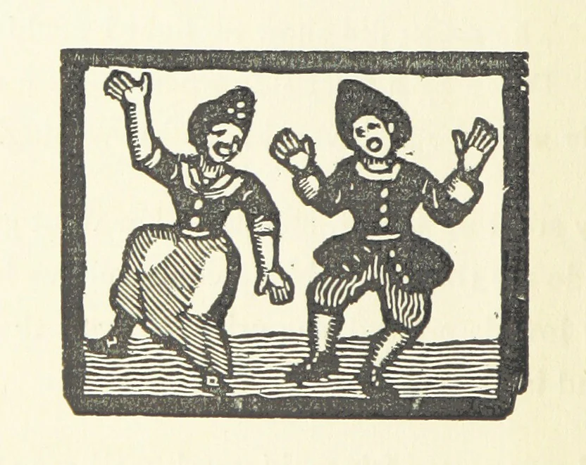 An illustration from Real Sailor-Songs. Collected and edited by J. Ashton. Two hundred illustrations. [Reproductions of broadsheets, 1891, leaf 228