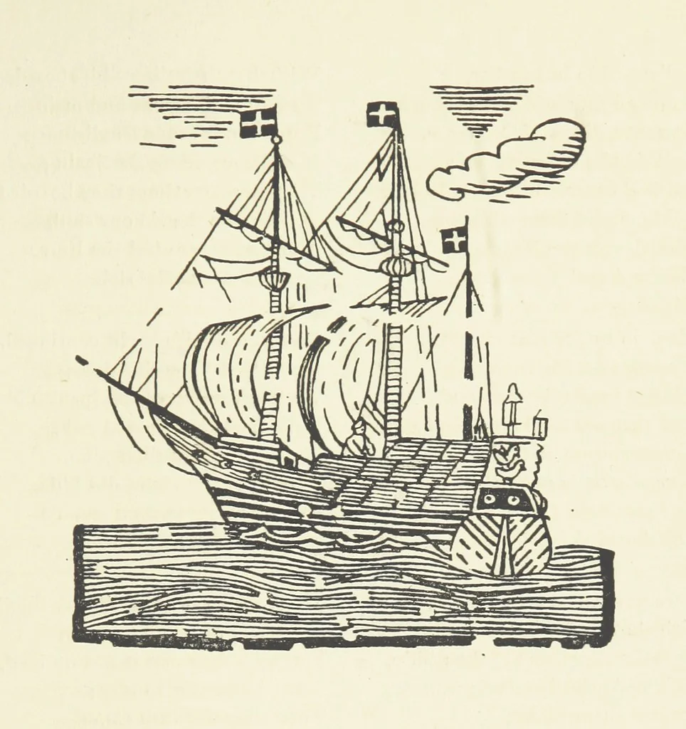 An illustration from Real Sailor-Songs. Collected and edited by J. Ashton. Two hundred illustrations. [Reproductions of broadsheets, 1891, leaf 29