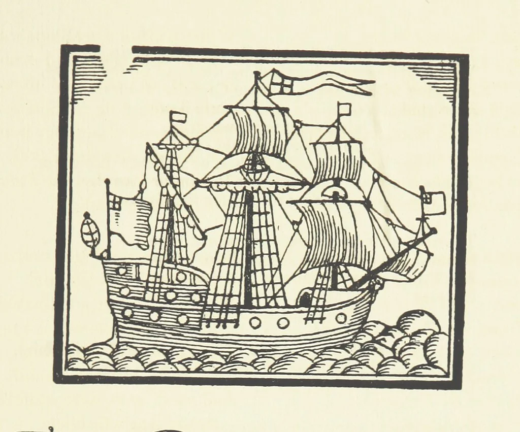 An illustration from Real Sailor-Songs. Collected and edited by J. Ashton. Two hundred illustrations. [Reproductions of broadsheets, 1891, leaf 31