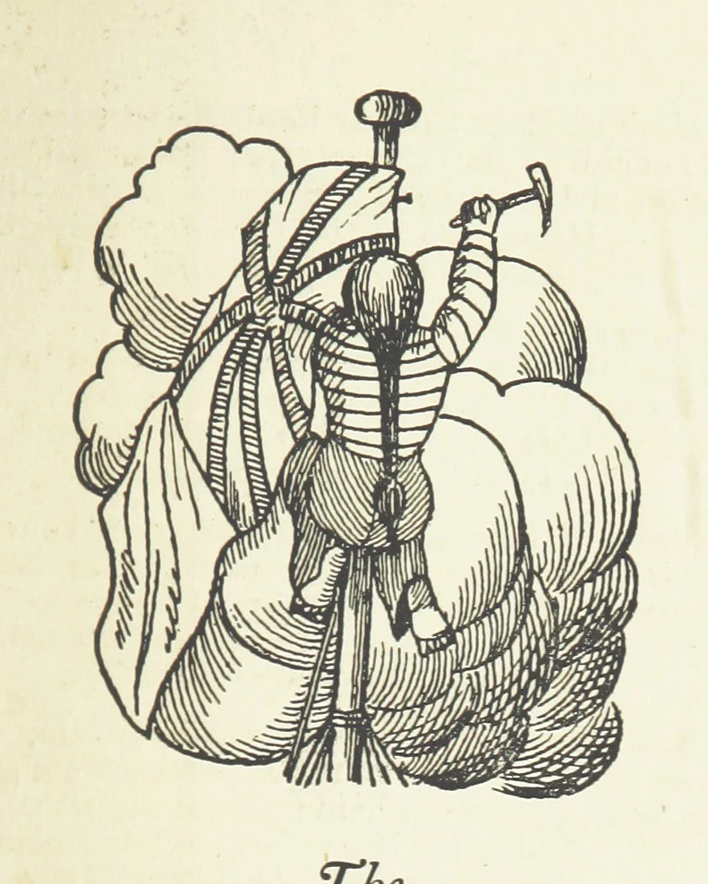 An illustration from Real Sailor-Songs. Collected and edited by J. Ashton. Two hundred illustrations. [Reproductions of broadsheets, 1891, leaf 79
