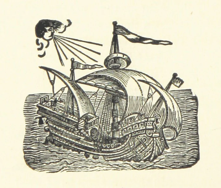 An illustration from Real Sailor-Songs. Collected and edited by J. Ashton. Two hundred illustrations. [Reproductions of broadsheets, 1891, leaf 88