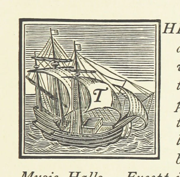 An illustration from Real Sailor-Songs. Collected and edited by J. Ashton. Two hundred illustrations. [Reproductions of broadsheets, 1891, leaf 9