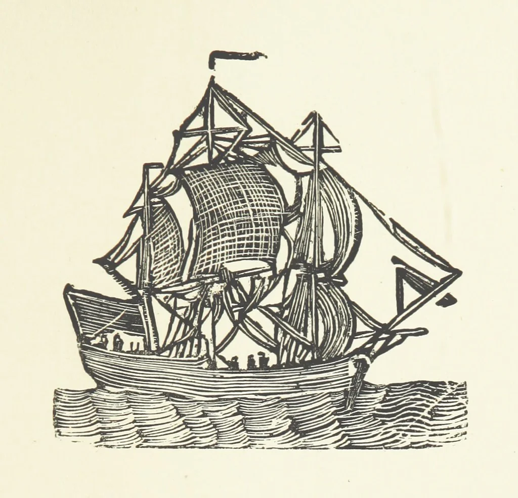 An illustration from Real Sailor-Songs. Collected and edited by J. Ashton. Two hundred illustrations. [Reproductions of broadsheets, 1891, leaf 93