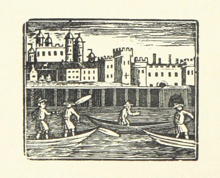 An illustration from Real Sailor-Songs. Collected and edited by J. Ashton. Two hundred illustrations. [Reproductions of broadsheets, 1891, leaf 98