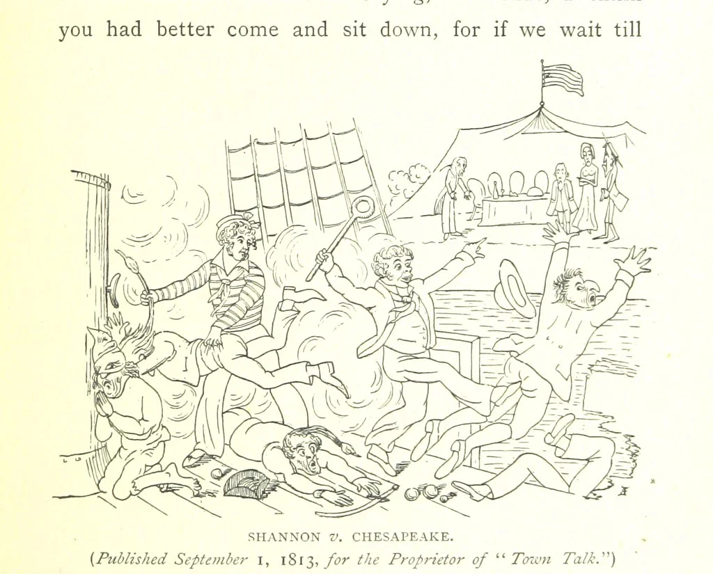 An illustration from Social England under the Regency ... With ... illustrations, 1890, leaf 189