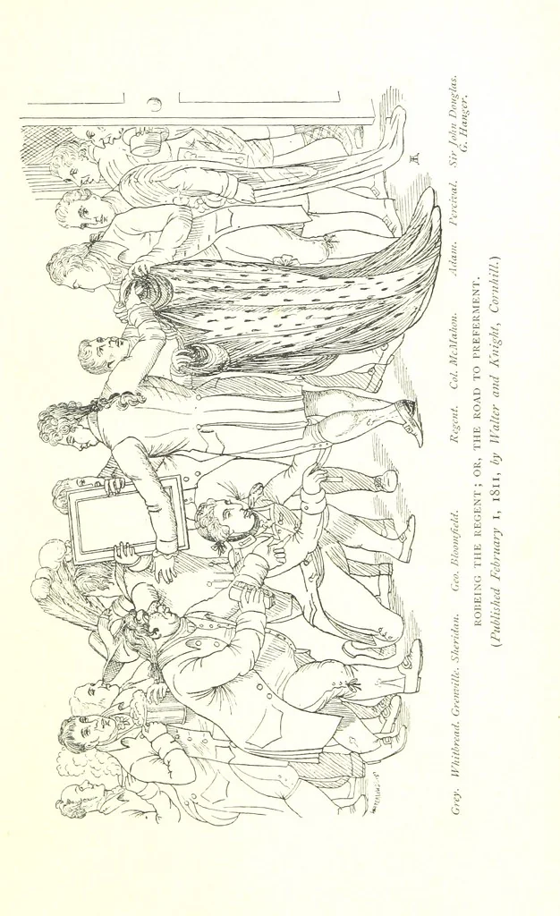 An illustration from Social England under the Regency ... With ... illustrations, 1890, leaf 43