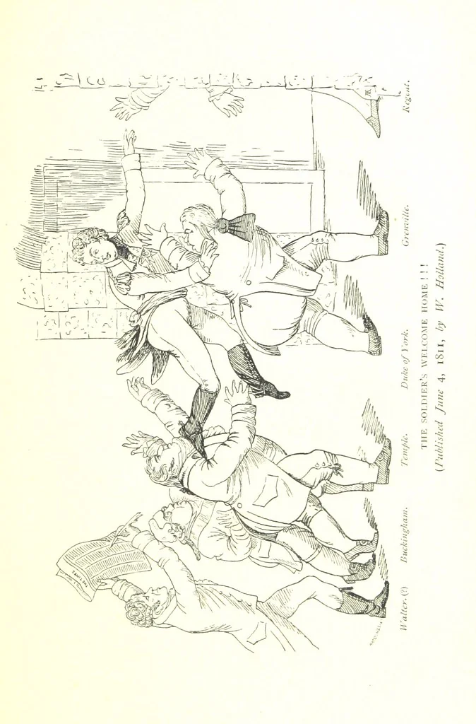 An illustration from Social England under the Regency ... With ... illustrations, 1890, leaf 63