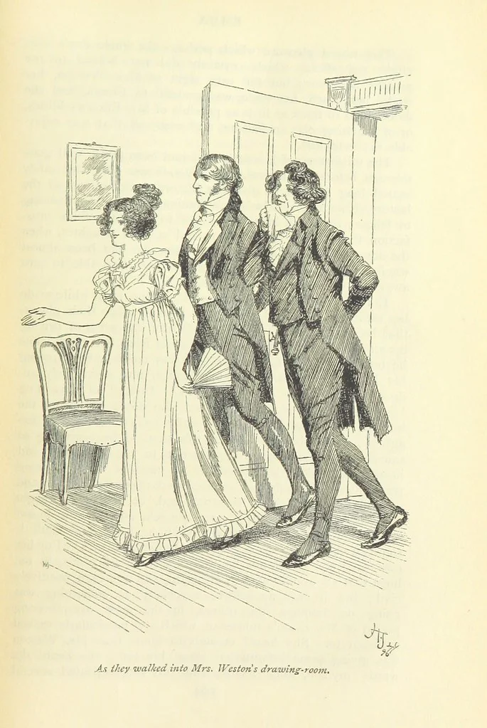 An illustration from Emma. New edition, 1896, leaf 129