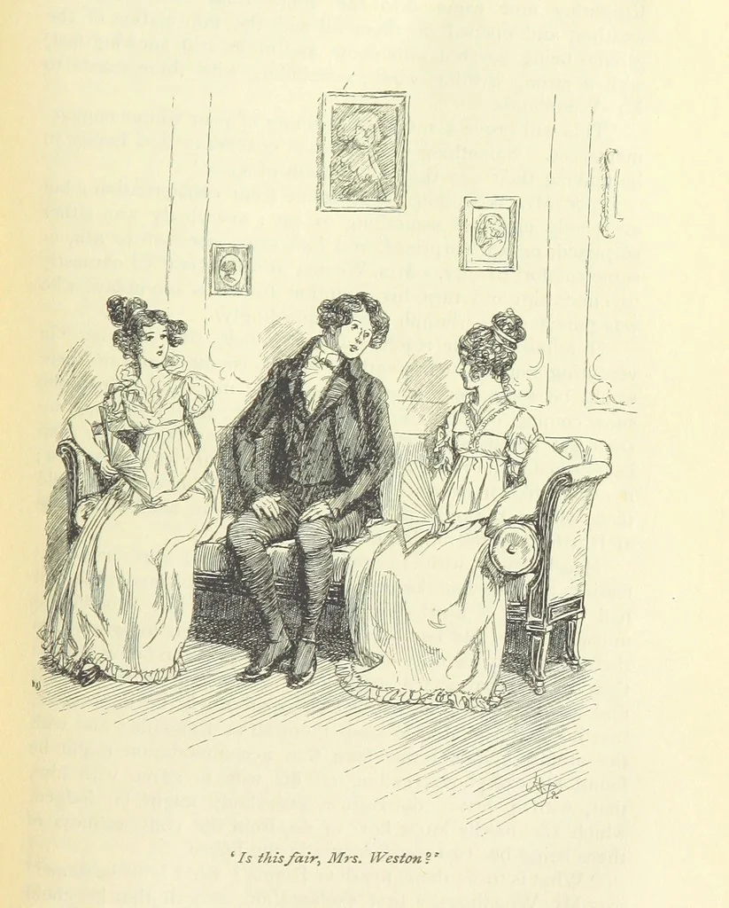 An illustration from Emma. New edition, 1896, leaf 137