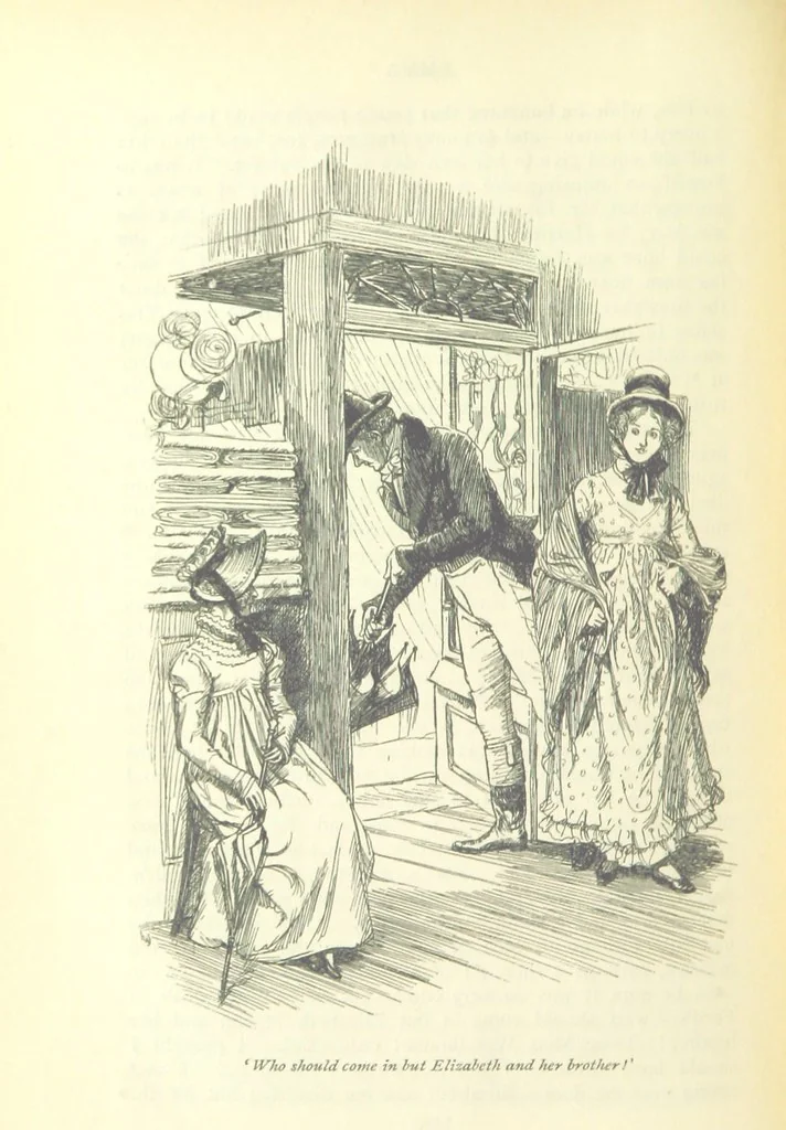 An illustration from Emma. New edition, 1896, leaf 182