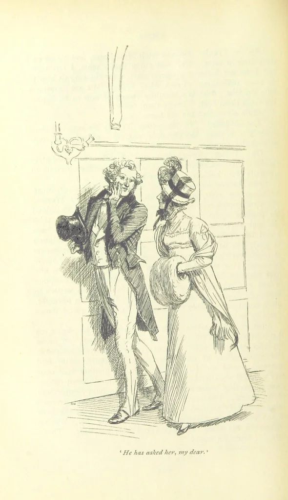 An illustration from Emma. New edition, 1896, leaf 254