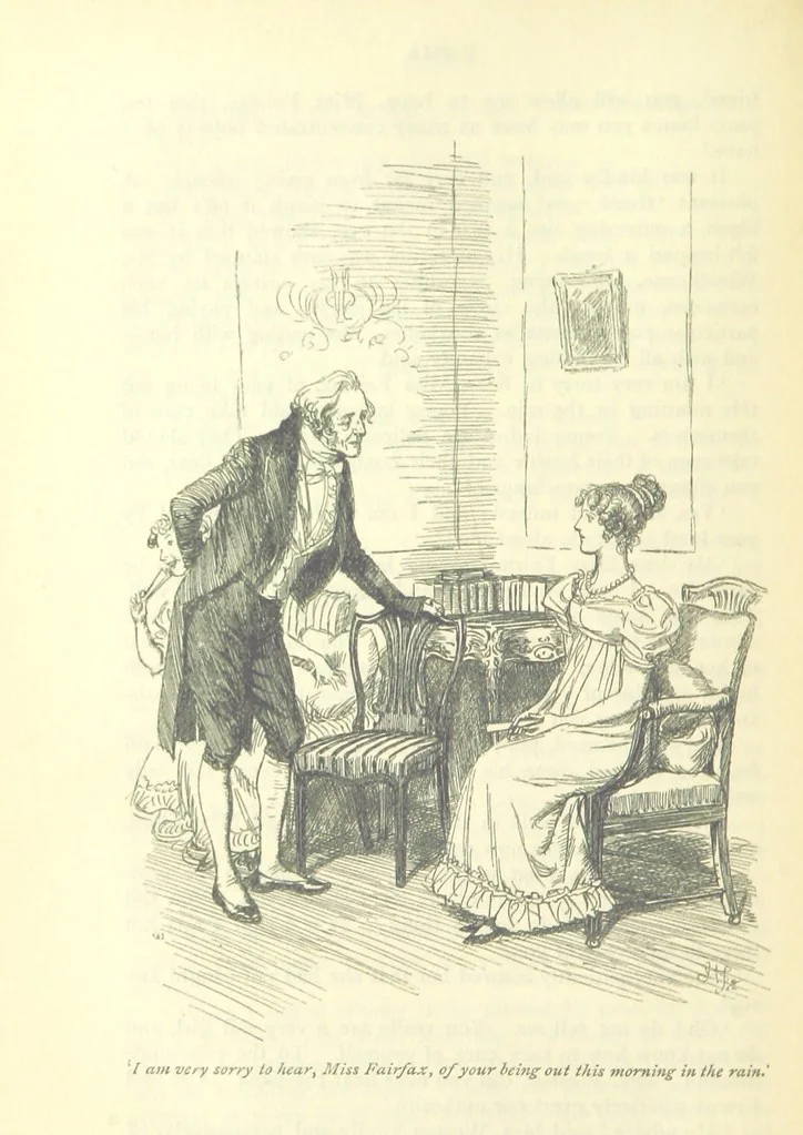 An illustration from Emma. New edition, 1896, leaf 290