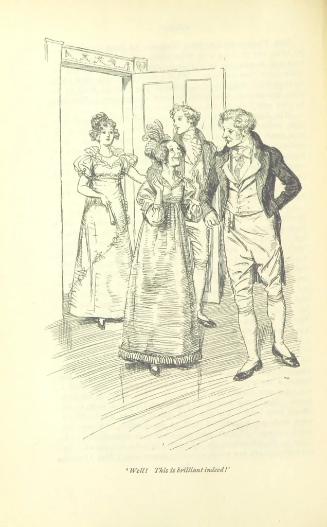 An illustration from Emma. New edition, 1896, leaf 314