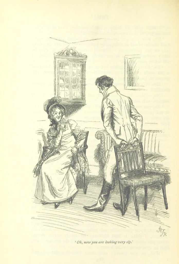 An illustration from Emma. New edition, 1896, leaf 346
