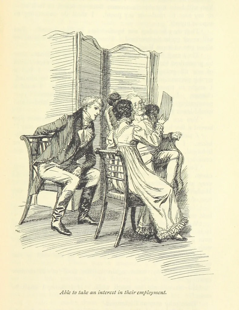 An illustration from Emma. New edition, 1896, leaf 355