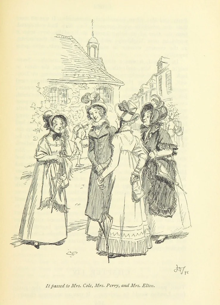 An illustration from Emma. New edition, 1896, leaf 449