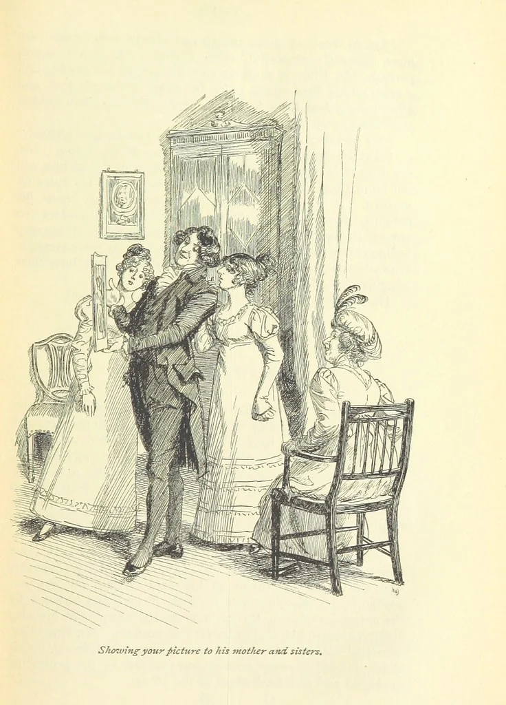 An illustration from Emma. New edition, 1896, leaf 73
