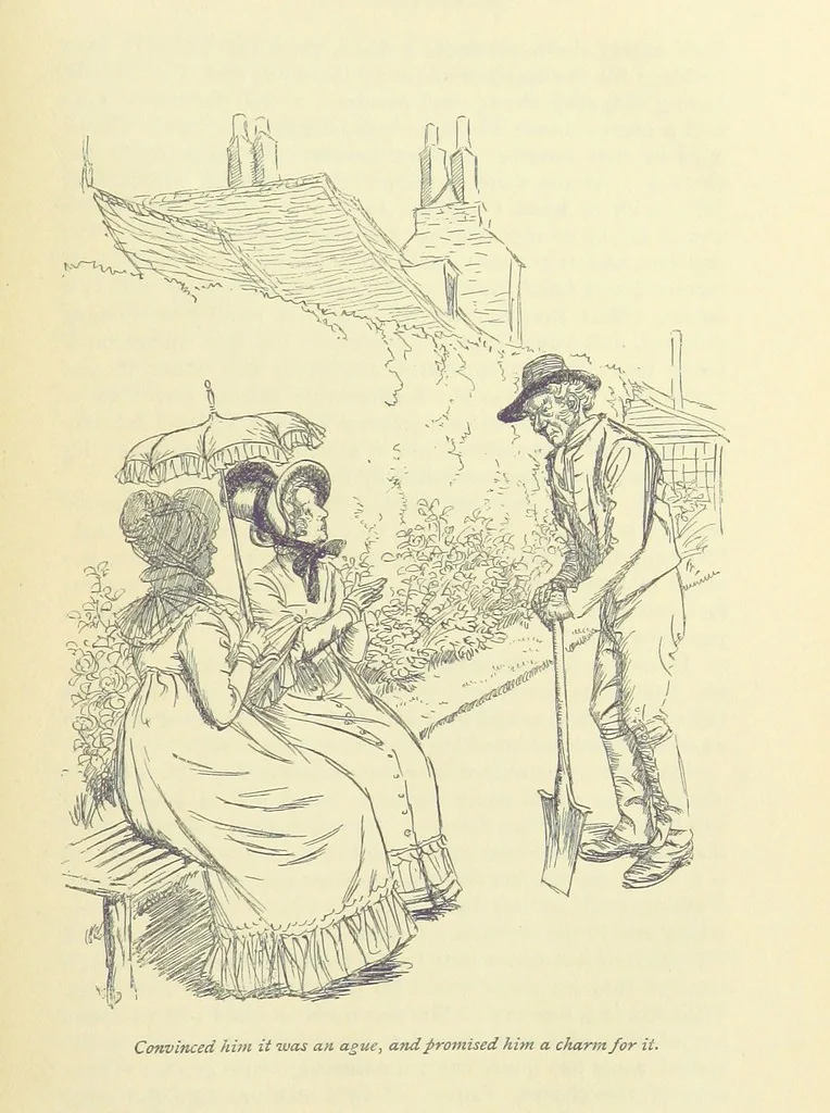 An illustration from Mansfield Park: a novel, 1897, leaf 119