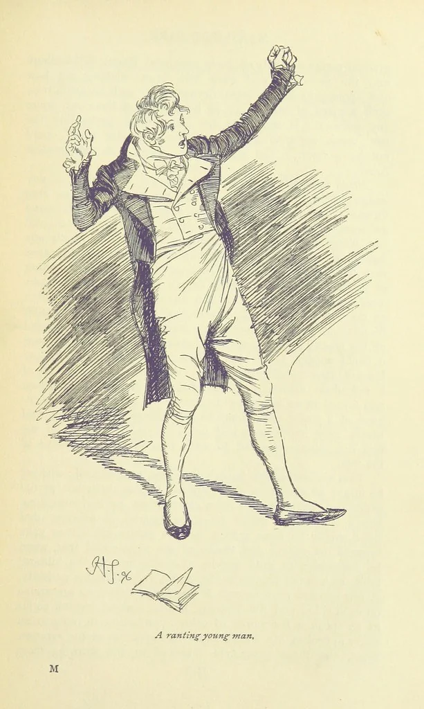 An illustration from Mansfield Park: a novel, 1897, leaf 187