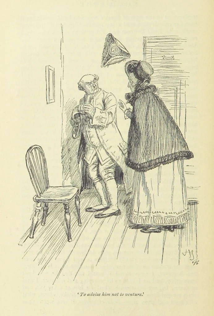 An illustration from Mansfield Park: a novel, 1897, leaf 194