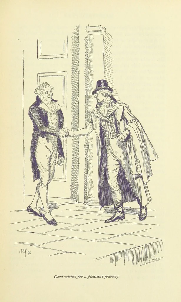 An illustration from Mansfield Park: a novel, 1897, leaf 199