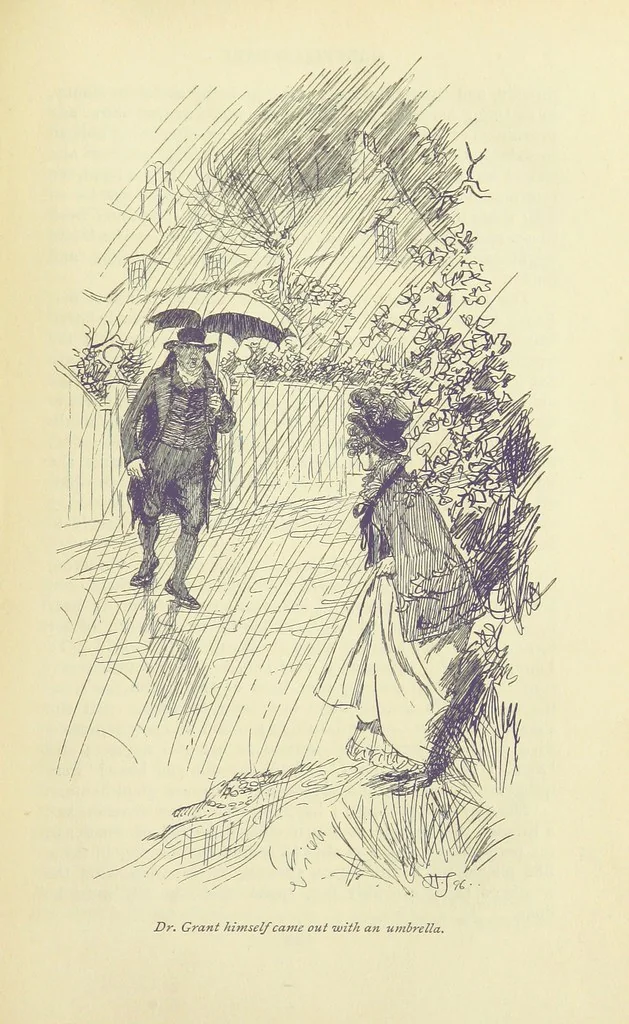 An illustration from Mansfield Park: a novel, 1897, leaf 209