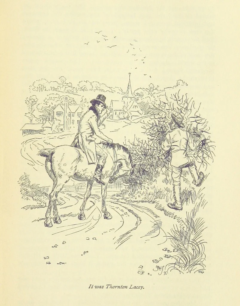 An illustration from Mansfield Park: a novel, 1897, leaf 243