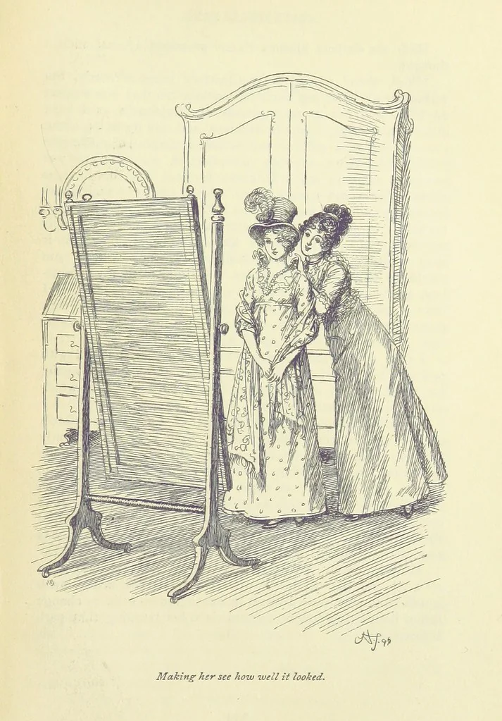 An illustration from Mansfield Park: a novel, 1897, leaf 259
