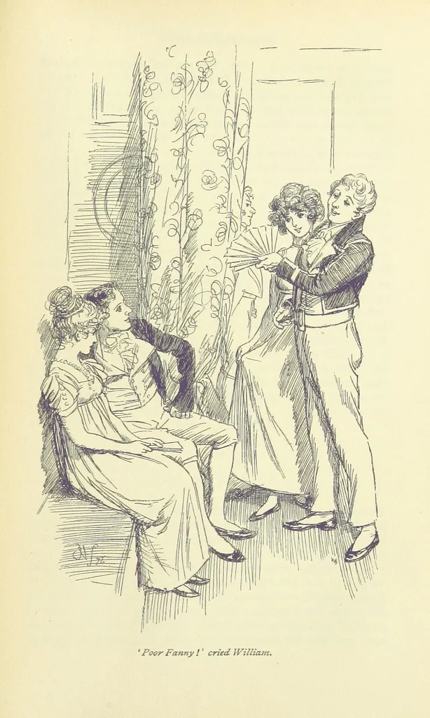 An illustration from Mansfield Park: a novel, 1897, leaf 279