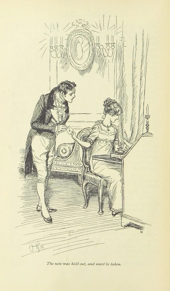 An illustration from Mansfield Park: a novel, 1897, leaf 304