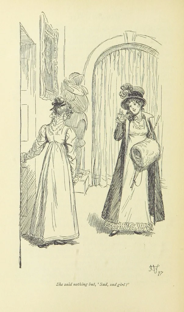 An illustration from Mansfield Park: a novel, 1897, leaf 348