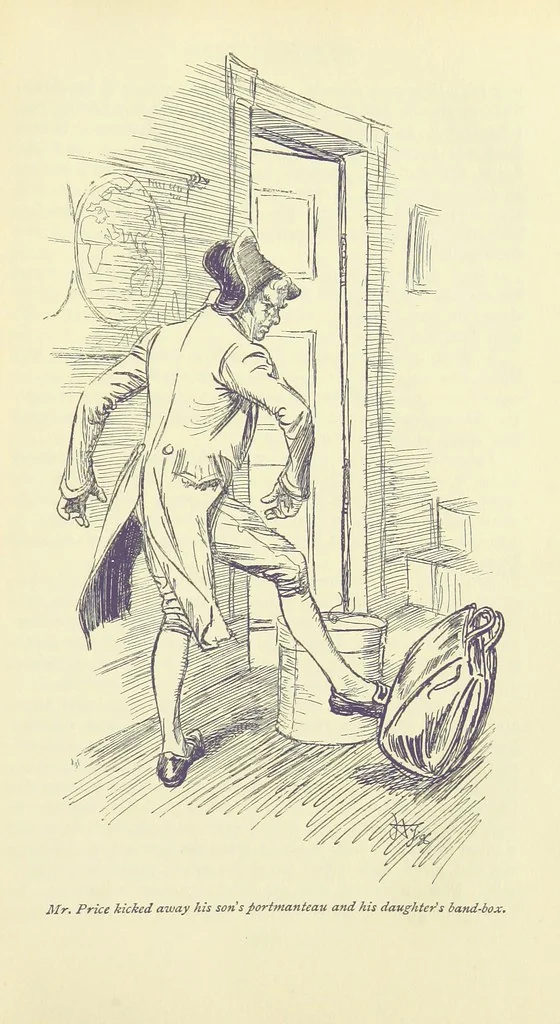 An illustration from Mansfield Park: a novel, 1897, leaf 369