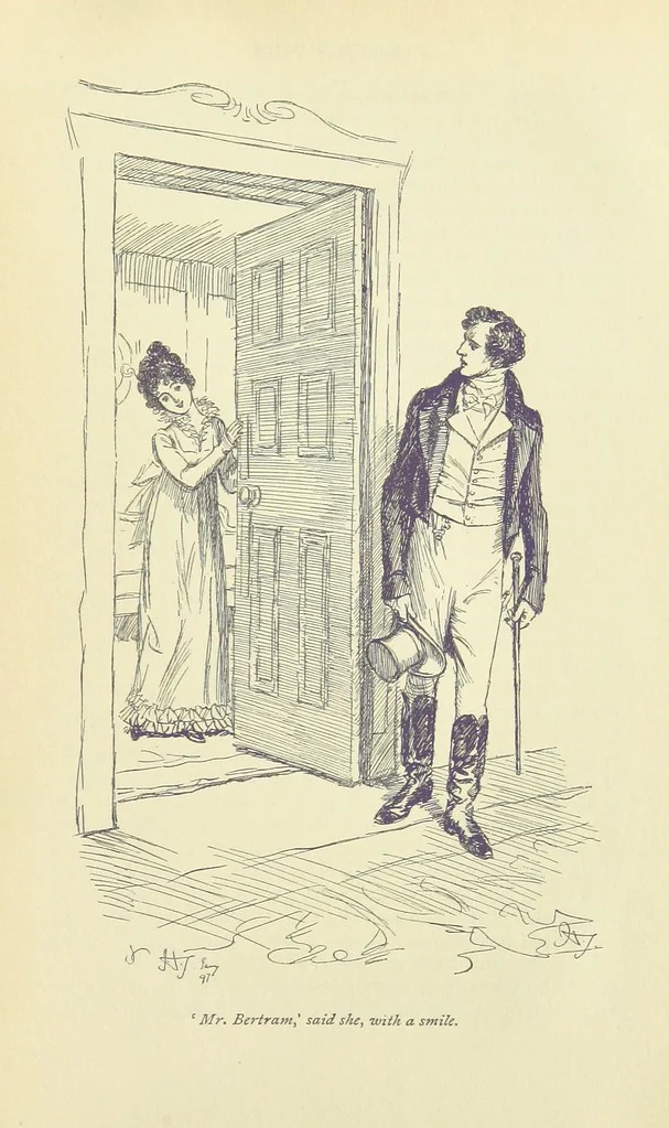 An illustration from Mansfield Park: a novel, 1897, leaf 441