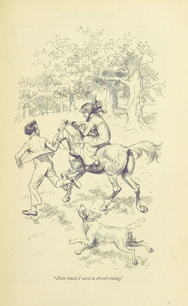 An illustration from Mansfield Park: a novel, 1897, leaf 49
