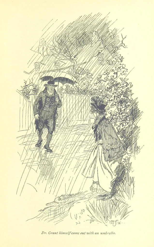 An illustration from Mansfield Park, etc, 1898, leaf 207