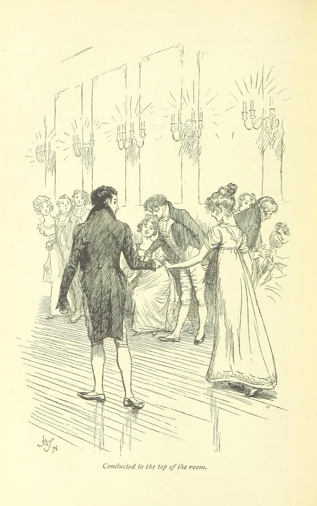 An illustration from Mansfield Park, etc, 1898, leaf 272