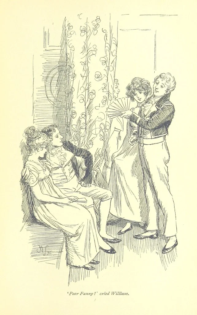 An illustration from Mansfield Park, etc, 1898, leaf 277