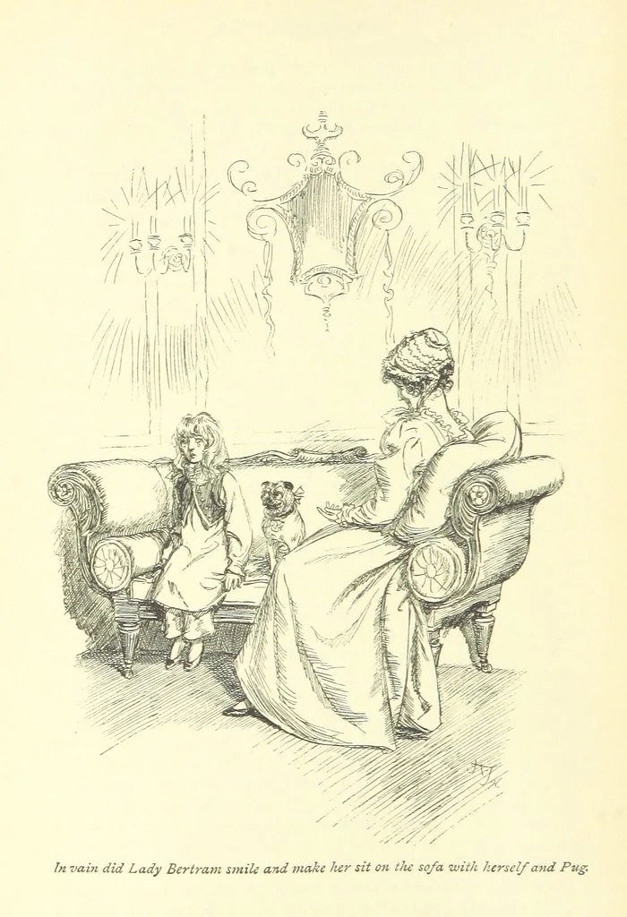 An illustration from Mansfield Park, etc, 1898, leaf 34