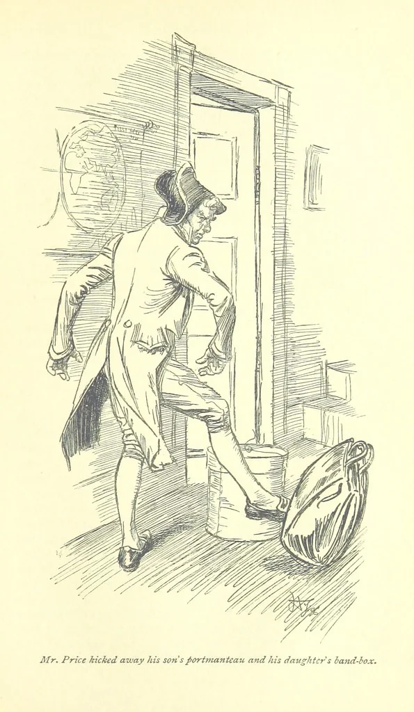 An illustration from Mansfield Park, etc, 1898, leaf 367