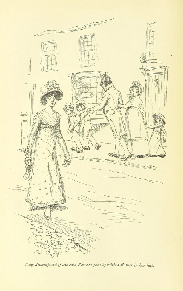 An illustration from Mansfield Park, etc, 1898, leaf 394