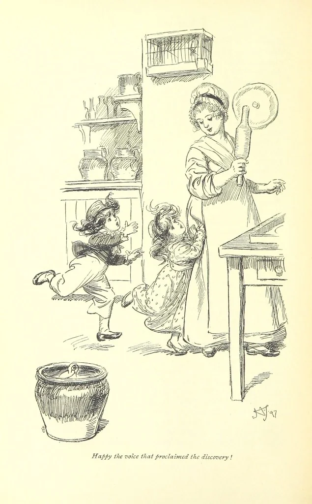 An illustration from Northanger Abbey and Persuasion ... With illustrations by Hugh Thomson and an introduction by Austin Dobson, 1897, leaf 220