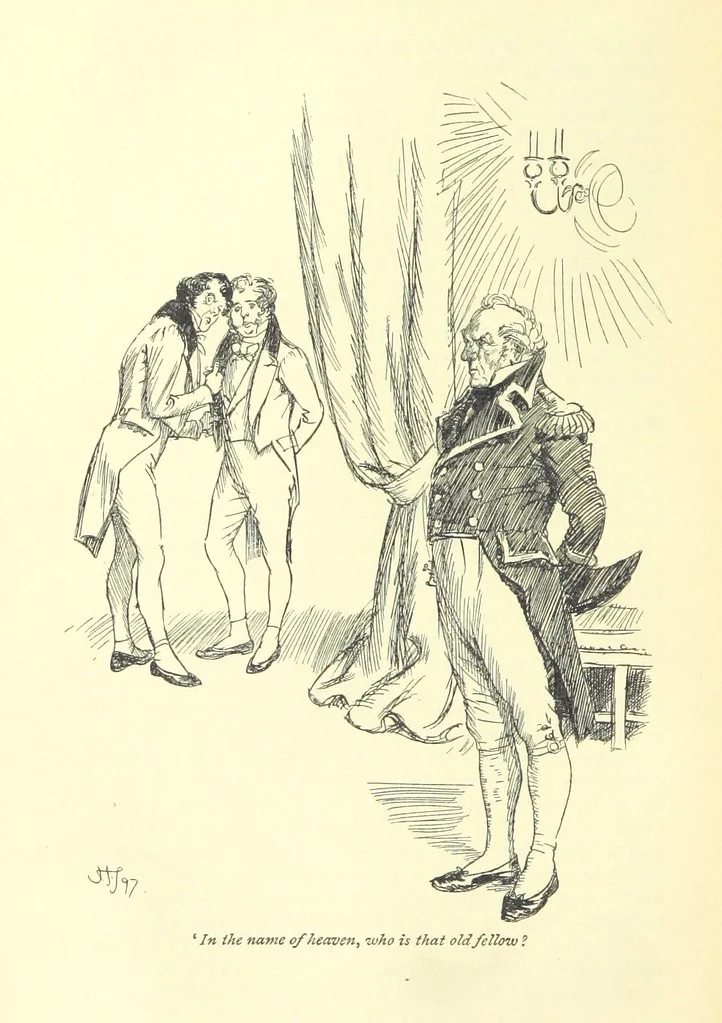 An illustration from Northanger Abbey and Persuasion ... With illustrations by Hugh Thomson and an introduction by Austin Dobson, 1897, leaf 256