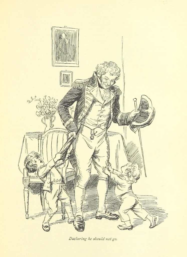 An illustration from Northanger Abbey and Persuasion ... With illustrations by Hugh Thomson and an introduction by Austin Dobson, 1897, leaf 281