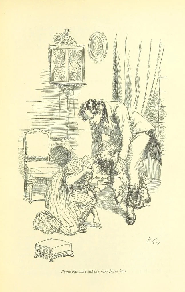 An illustration from Northanger Abbey and Persuasion ... With illustrations by Hugh Thomson and an introduction by Austin Dobson, 1897, leaf 309
