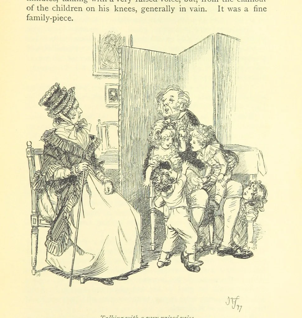An illustration from Northanger Abbey and Persuasion ... With illustrations by Hugh Thomson and an introduction by Austin Dobson, 1897, leaf 355