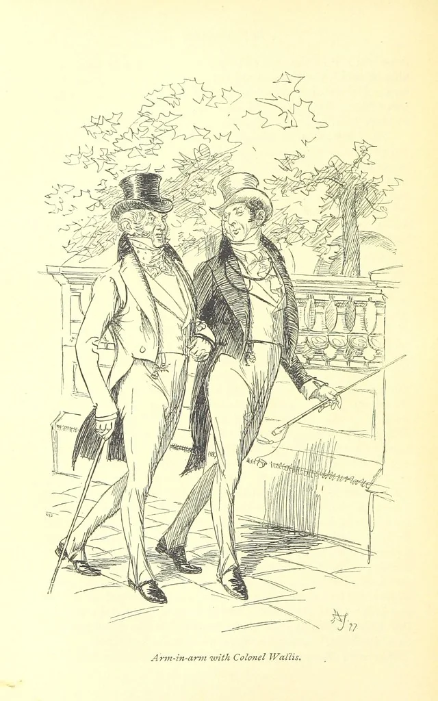 An illustration from Northanger Abbey and Persuasion ... With illustrations by Hugh Thomson and an introduction by Austin Dobson, 1897, leaf 362