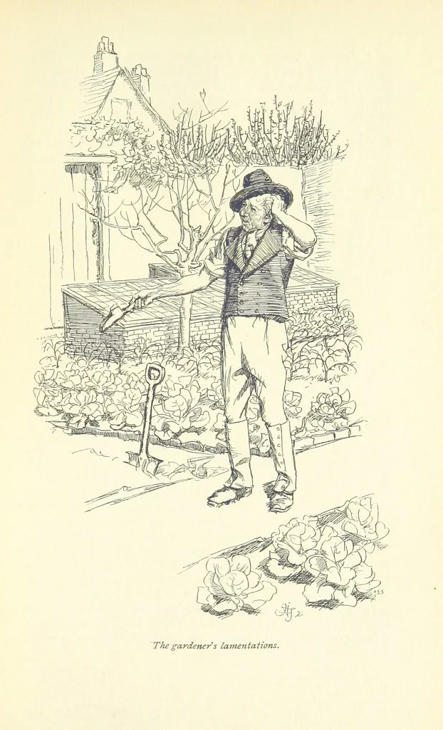 An illustration from Sense and sensibility, 1896, leaf 291