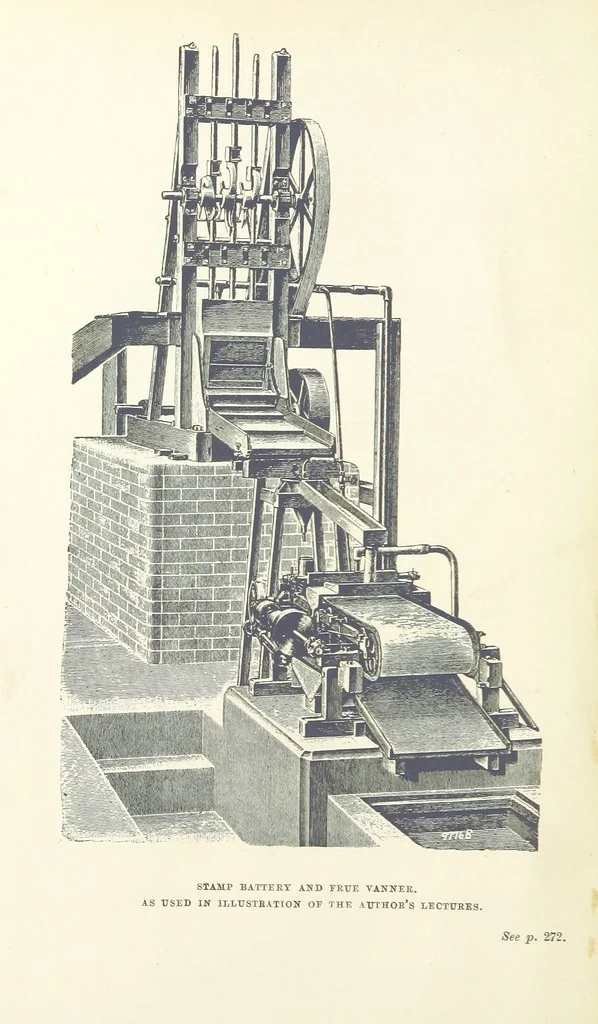 An illustration from An Introduction to the Study of Metallurgy, etc, 1891, leaf 10
