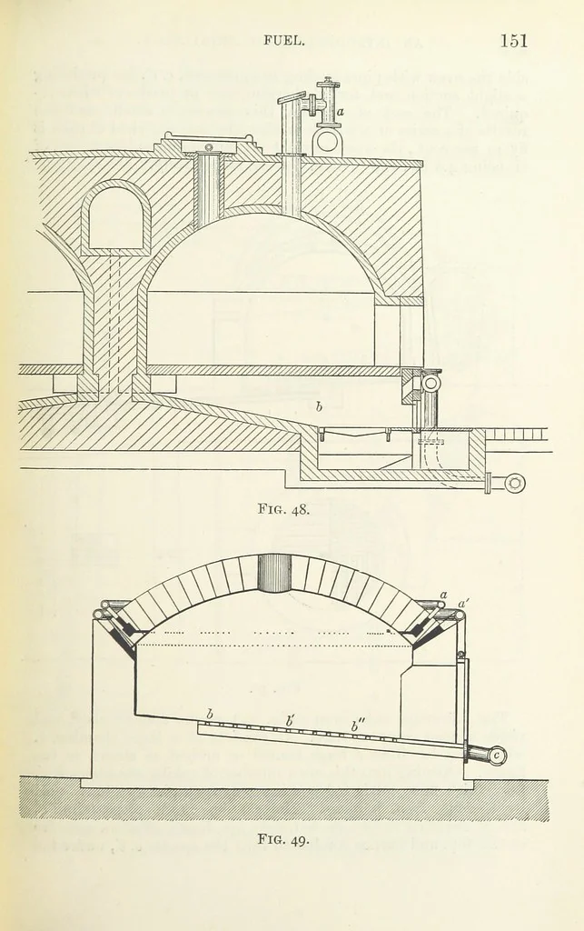 An illustration from An Introduction to the Study of Metallurgy, etc, 1891, leaf 169